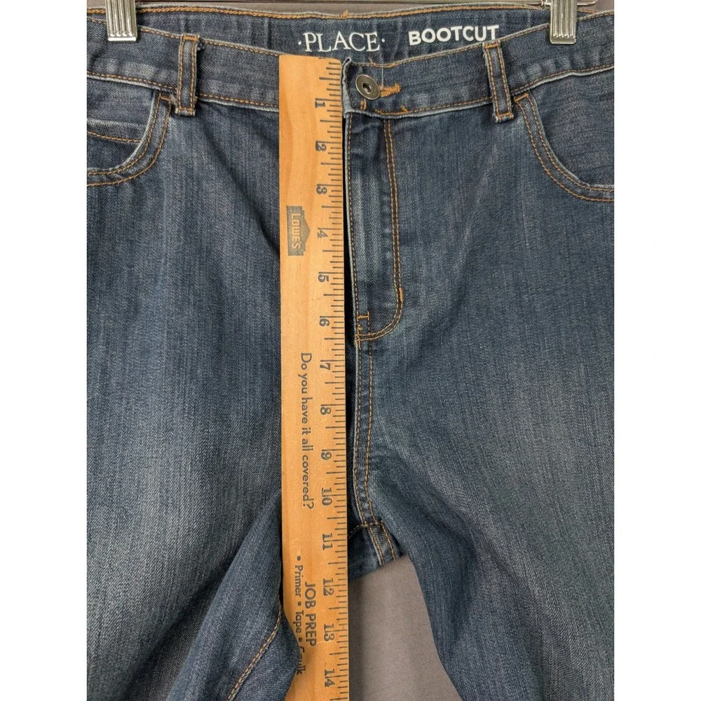 The‎ Children's Place Boys Bootcut Jeans Blue Husky Size 16 Denim Pants 5915